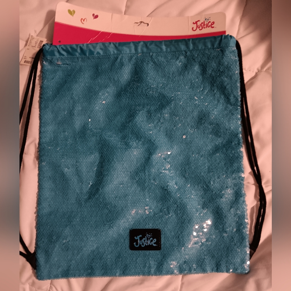 NWT JUSTICE BLINGY BACK PACK